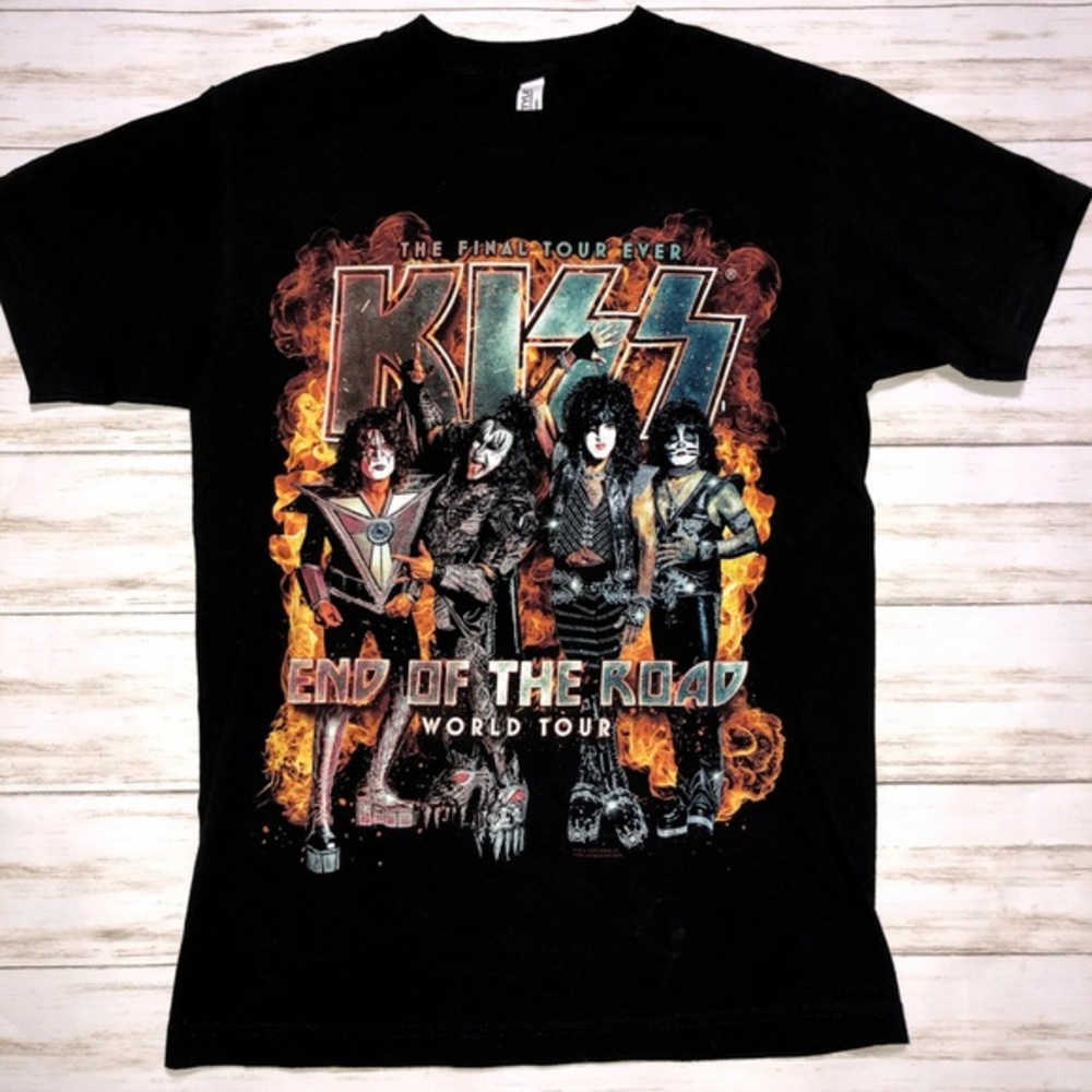 KISS End Of The World Tour 2019 Graphic T Shirt S